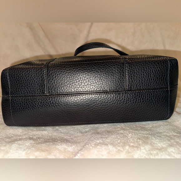 Montana West Black Faux Pebbled Leather Tote Shoulder Bag w Removable Pouch NWOT - Picture 6 of 8